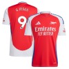 Camiseta de fútbol Arsenal G. Jesus 9 Primera Equipación 2024-25 - Hombre